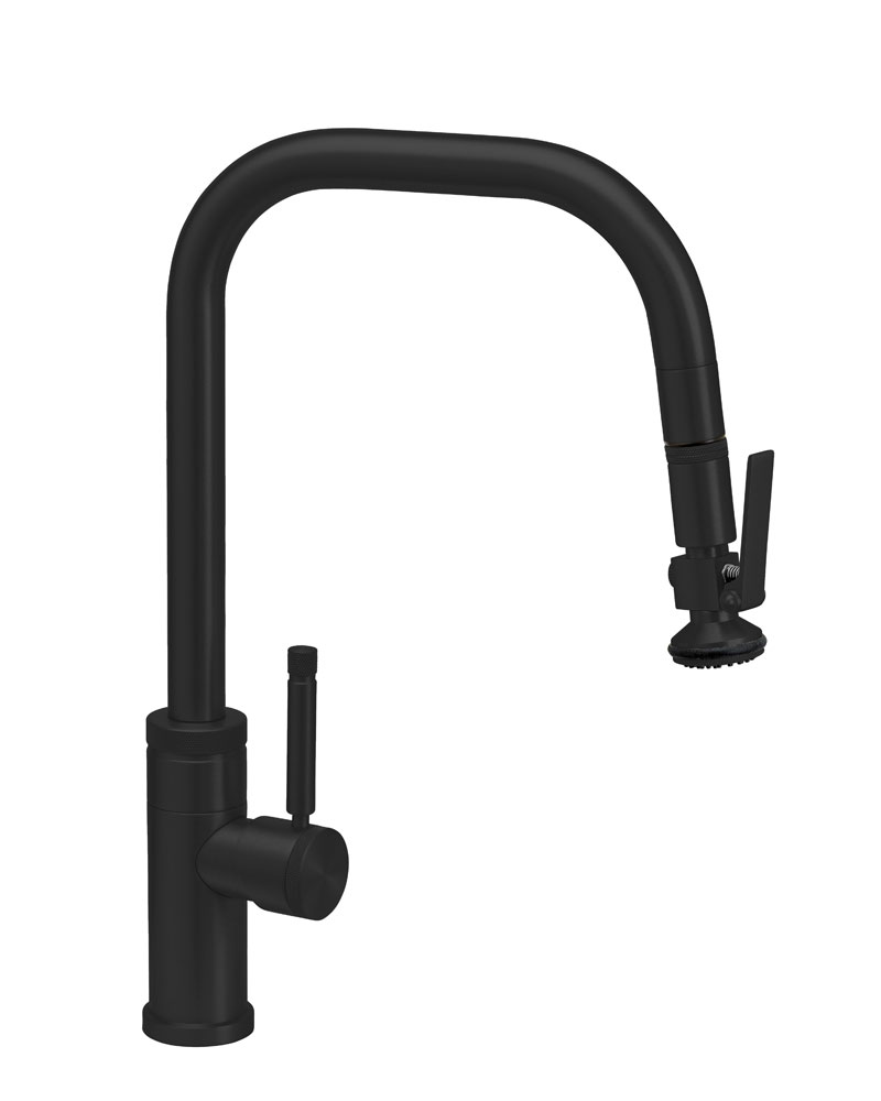 Waterstone Fulton Industrial PLP Pulldown Faucet | Angled Spout | Lever ...